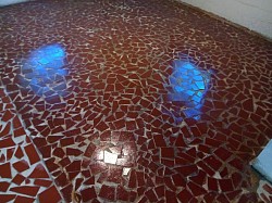 Stripped & Sealed concrete floor of a 3 bedroom home ( after )