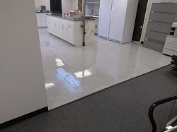 Lab where floor work was performed ( after  )